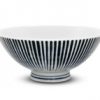 "Blue Stripe" Japanese Porcelain Bowl 5"