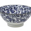 Blue Bufferfly" Japanese 7" Porcelain Ramen Bowl - Tall