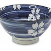 "Blue Sakura" Japanese 7" Porcelain Ramen Bowl - Tall