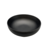 Black Melamine Korean Style Shallow Bowl (33465)