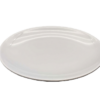 Melamine Shallow Oval White Plate 8"