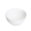 Warm White Rolled Edge Porcelain Bowl