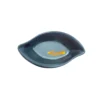 Melamine Black Sauce Dish with White & Golden Pattern (101)