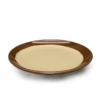 Melamine Two Toned Brown Round Plate 8"(2854)