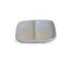 R/C Ceramic Round Edge 2-Comp Sauce Dish (HY12707)