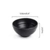 Melamine Black Threaded Lines Deep Bowl 5.5"(LBW055S)