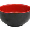MELAMINE BLACK&RED SOUP BOWL 4.5"(MR00-45)