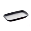 Melamine Rounded Rectangular Black Plate  6"(YG140122)